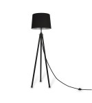 Maytoni Calvin Lampa Podłogowa 1xE27 60W Black Z177FL-01B