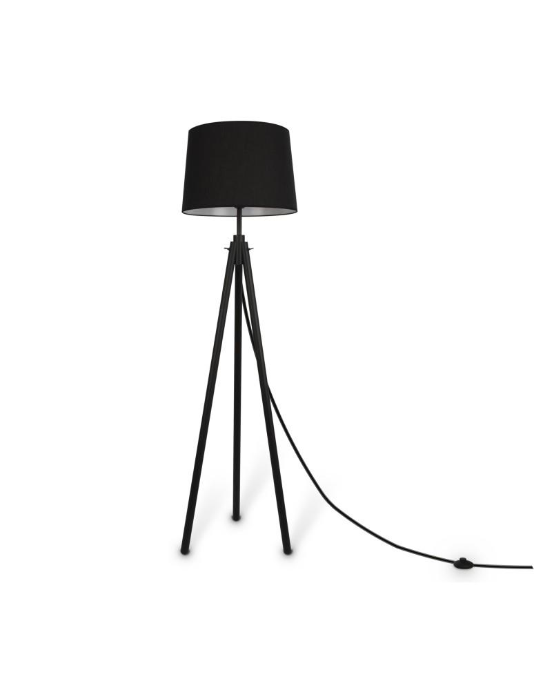 Tripod floor lamps - Maytoni Calvin Floor Lamp 1xE27 60W Black Z177FL-01B - product kolory-swiatla.pl 1