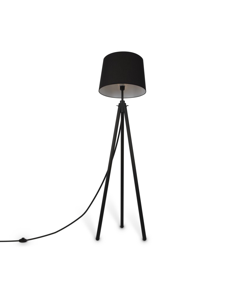 Maytoni Calvin Lampa Podłogowa 1xE27 60W Black Z177FL-01B
