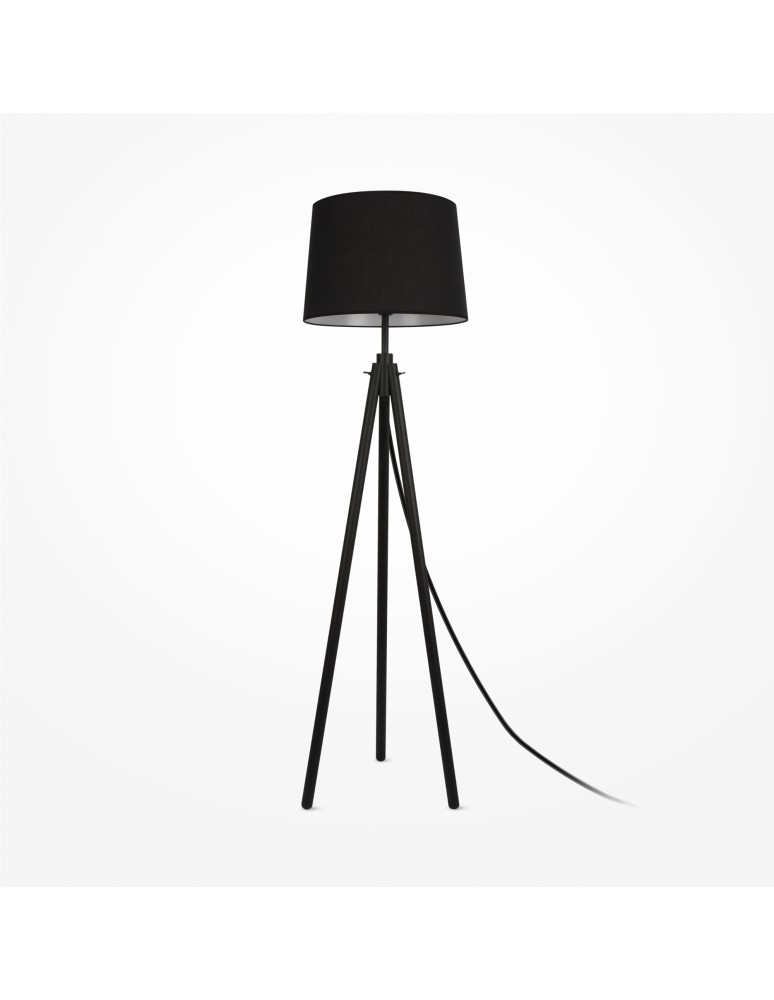 Maytoni Calvin Lampa Podłogowa 1xE27 60W Black Z177FL-01B