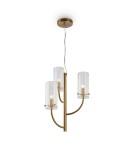 Modern chandeliers - Maytoni Arco Modern Chandelier 3xG9 40W Brass MOD223PL-03BS - product 1