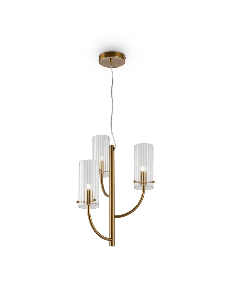 Modern chandeliers - Maytoni Arco Modern Chandelier 3xG9 40W Brass MOD223PL-03BS - product kolory-swiatla.pl 1