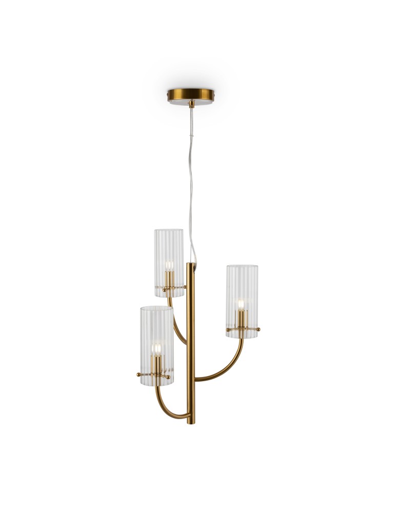 Modern chandeliers - Maytoni Arco Modern Chandelier 3xG9 40W Brass MOD223PL-03BS - product kolory-swiatla.pl 4
