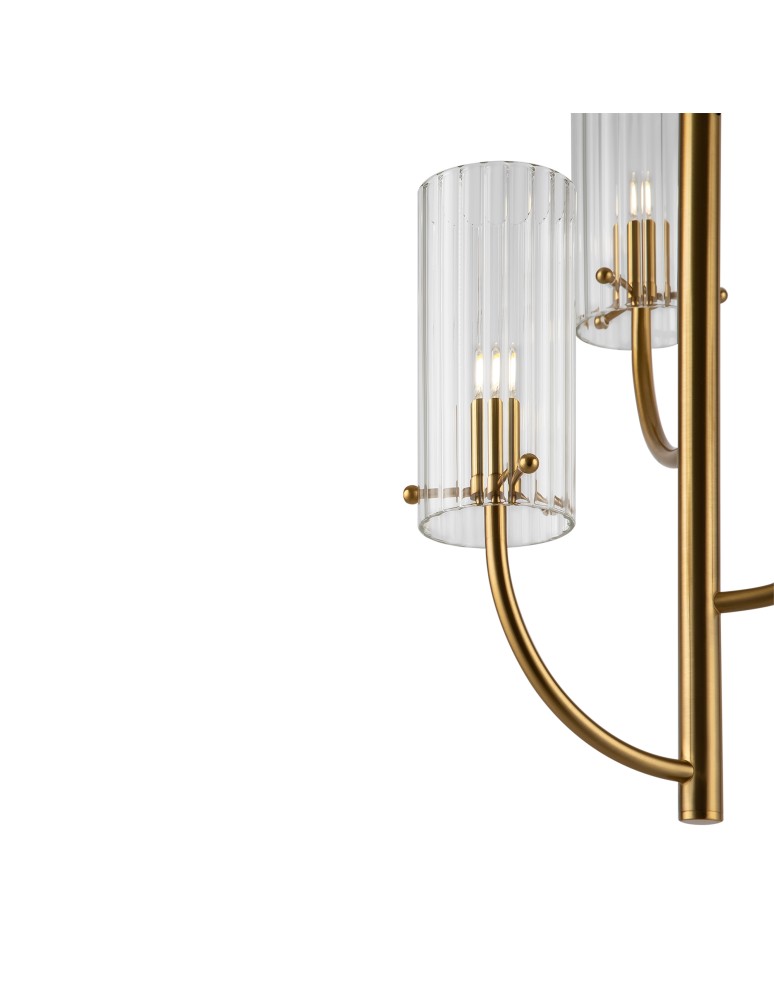 Modern chandeliers - Maytoni Arco Modern Chandelier 3xG9 40W Brass MOD223PL-03BS - product kolory-swiatla.pl 6
