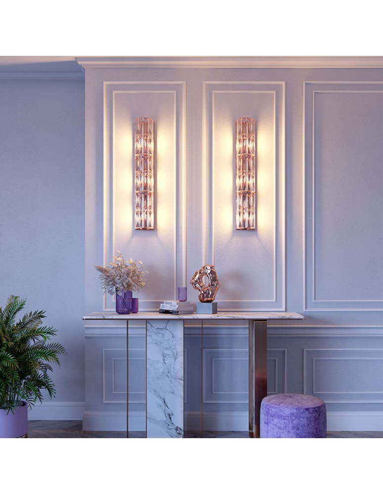 Maytoni Facet Kinkiet/Ścienna 3xE14 60W Złoty MOD094WL-03G