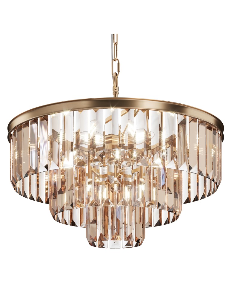 Pendant lamps - Maytoni Revero Pendant Lamp with Crystals 7xE14 40W Gold MOD085PL-07G. - product kolory-swiatla.pl 3