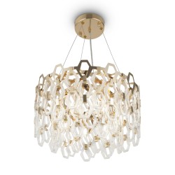 Maytoni Tissage Lampa Wisząca 7xE14 40W Złoty MOD490PL-07G