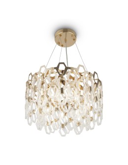 Maytoni Tissage Lampa Wisząca 7xE14 40W Złoty MOD490PL-07G