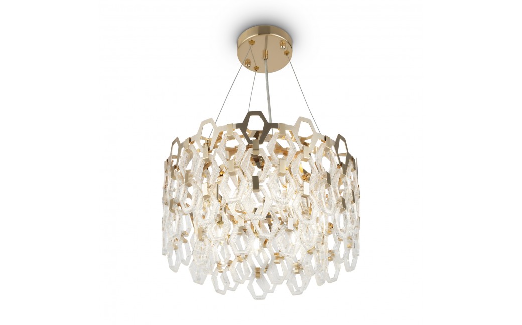 Maytoni Tissage Lampa Wisząca 7xE14 40W Złoty MOD490PL-07G