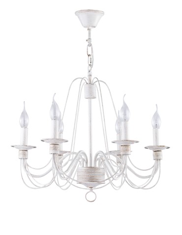 Maytoni Velia Żyrandol Klasyczny 6xE14 60W Biały, Złoty ARM009PL-06WG