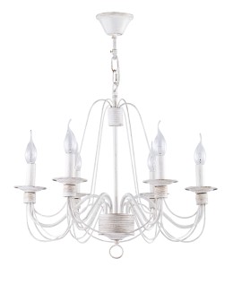 Maytoni Velia Żyrandol Klasyczny 6xE14 60W Biały, Złoty ARM009PL-06WG