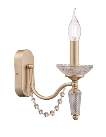 Maytoni Zoe Kinkiet/Ścienna 1xE14 40W Złoty ARM011WL-01G