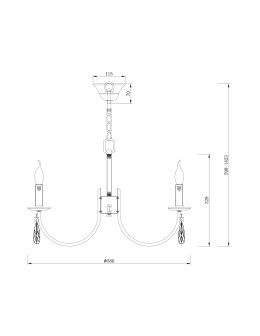 Maytoni Серия - 011 Żyrandol 6xE14 40W Nikiel H011PL-06N - produkt 2