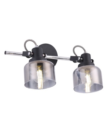 Maytoni Серия - 003 Wall lamp/wall lamp 2xE14 40W Black, Chrome T003CW-02B