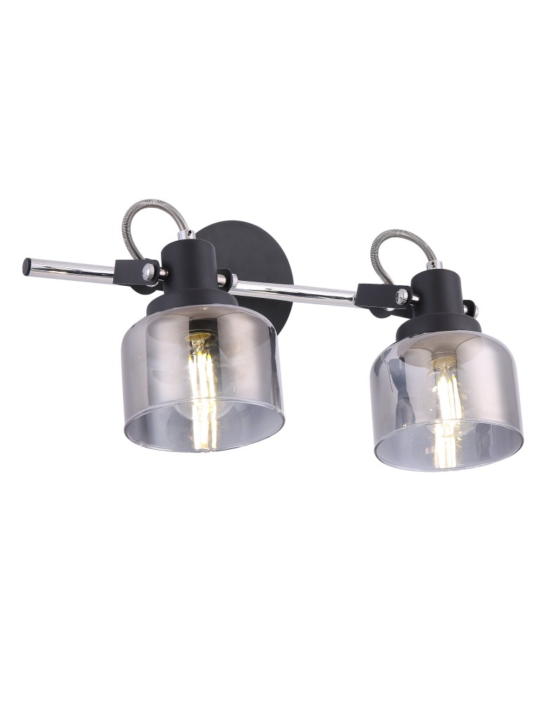 Maytoni Серия - 003 Kinkiet/Ścienna 2xE14 40W Czarny, Chrom T003CW-02B