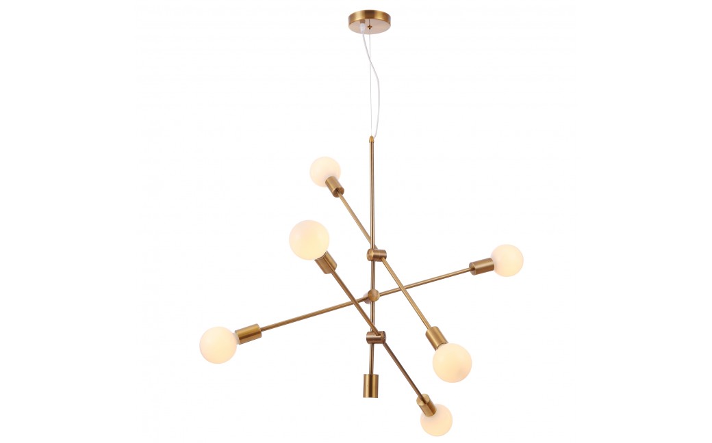 Maytoni Серия - 004 Lampa Wisząca 6xE27 60W Mosiądz T004PL-06BS