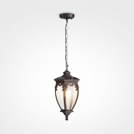 Maytoni Zewnętrzna Fleur Lampa Wisząca 1xE27 60W IP44 Brąz Antyczny O414PL-01BZ