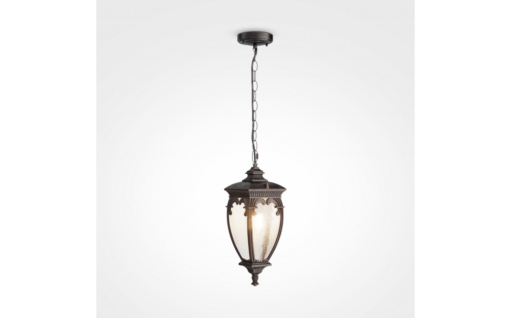 Maytoni Zewnętrzna Fleur Lampa Wisząca 1xE27 60W IP44 Brąz Antyczny O414PL-01BZ