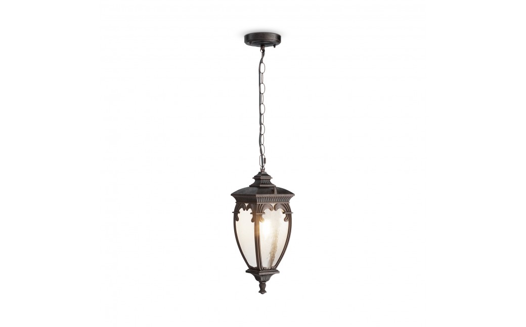 Maytoni Zewnętrzna Fleur Lampa Wisząca 1xE27 60W IP44 Brąz Antyczny O414PL-01BZ