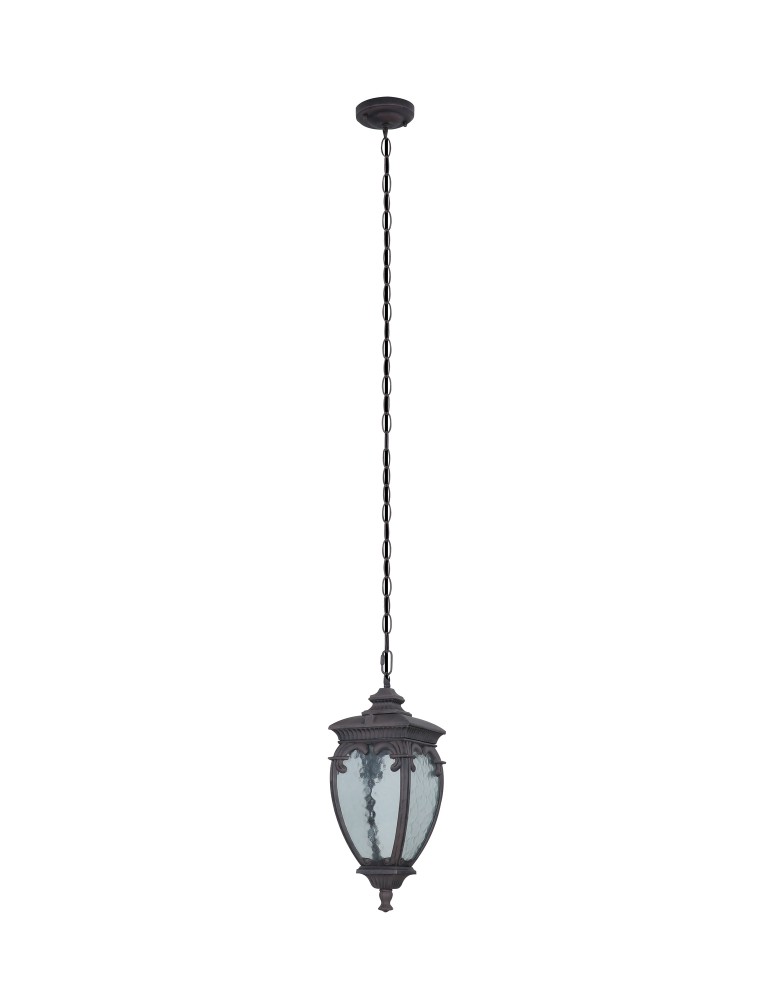 Outdoor pendant lamps - Maytoni Fleur Outdoor Pendant Lamp 1xE27 60W IP44 Bronze Antique O414PL-01BZ. - product kolory-swiatla.pl 3