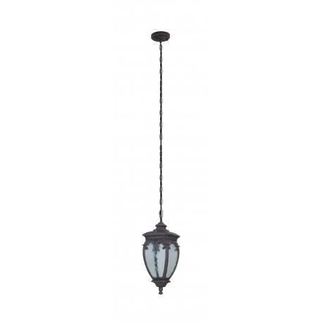 Maytoni Zewnętrzna Fleur Lampa Wisząca 1xE27 60W IP44 Brąz Antyczny O414PL-01BZ