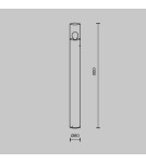 Standing garden lamps - Maytoni Outdoor Amas Garden 1xE27 60W IP54 Graphite O432FL-01GF1 - product 5