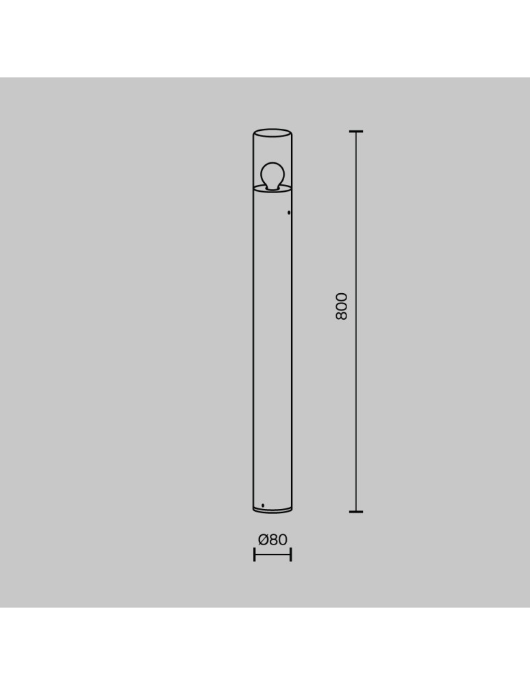 Standing garden lamps - Maytoni Outdoor Amas Garden 1xE27 60W IP54 Graphite O432FL-01GF1 - product kolory-swiatla.pl 5