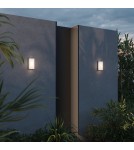 Outdoor wall lamps - Maytoni Outdoor Badd LED wall lamp/wall lamp 10W 700lm 3000K IP54 Graphite O454WL-L10GF3K - product 2