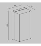 Outdoor wall lamps - Maytoni Outdoor Badd LED wall lamp/wall lamp 10W 700lm 3000K IP54 Graphite O454WL-L10GF3K - product 6
