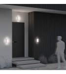 Outdoor wall lamps - Maytoni Outdoor Badd LED wall lamp/wall lamp 10W 700lm 3000K IP54 Graphite O454WL-L10GF3K - product 7