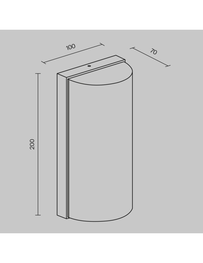 Outdoor wall lamps - Maytoni Outdoor Badd LED wall lamp/wall lamp 10W 700lm 3000K IP54 Graphite O454WL-L10GF3K1 - product kolory-swiatla.pl 4