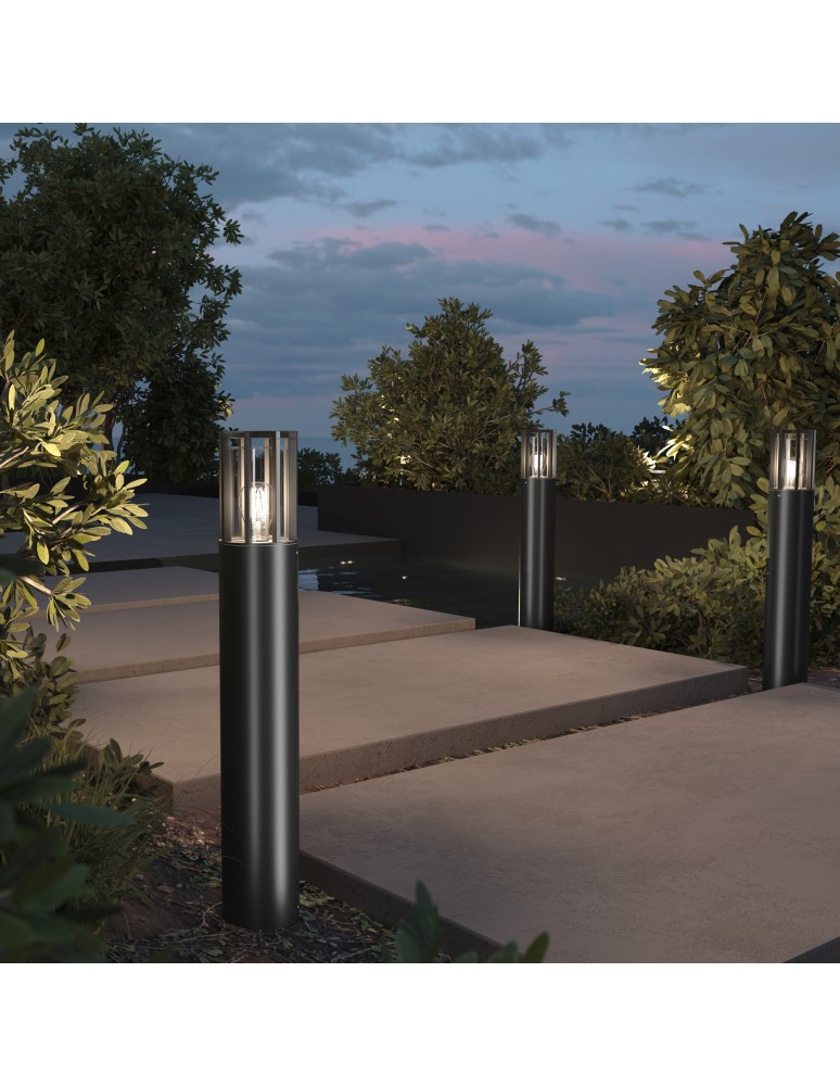 Standing garden lamps - Maytoni Outdoor Garden Barrel 1xE27 15W IP54 Graphite O453FL-01GF. - product kolory-swiatla.pl 2