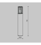 Standing garden lamps - Maytoni Outdoor Garden Barrel 1xE27 15W IP54 Graphite O453FL-01GF. - product 6
