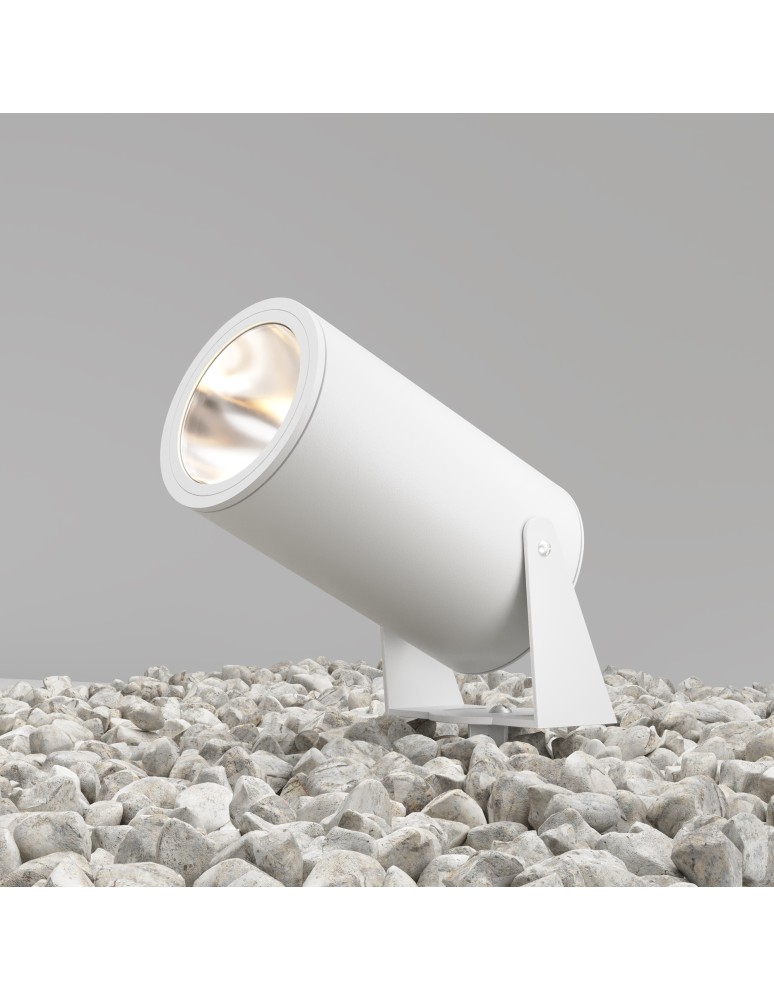 Garden lamps driven into the ground (with wedge) - Maytoni Outdoor Bern Garden LED 30W 2800lm 3000K IP65 White O050FL-L30W3K. - product kolory-swiatla.pl 4