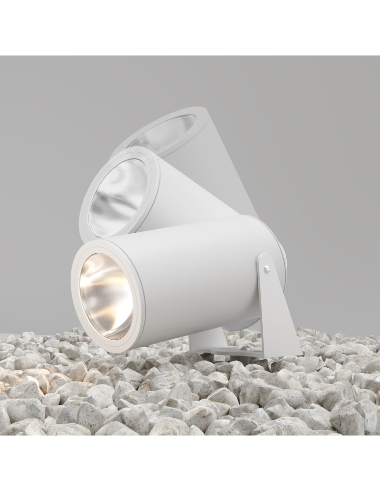 Garden lamps driven into the ground (with wedge) - Maytoni Outdoor Bern Garden LED 30W 2800lm 3000K IP65 White O050FL-L30W3K. - product kolory-swiatla.pl 5
