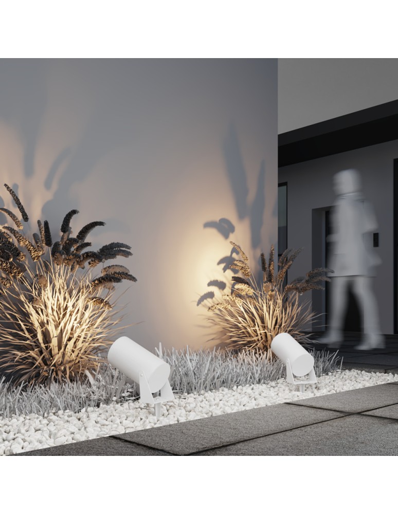 Garden lamps driven into the ground (with wedge) - Maytoni Outdoor Bern Garden LED 30W 2800lm 3000K IP65 White O050FL-L30W3K. - product kolory-swiatla.pl 7