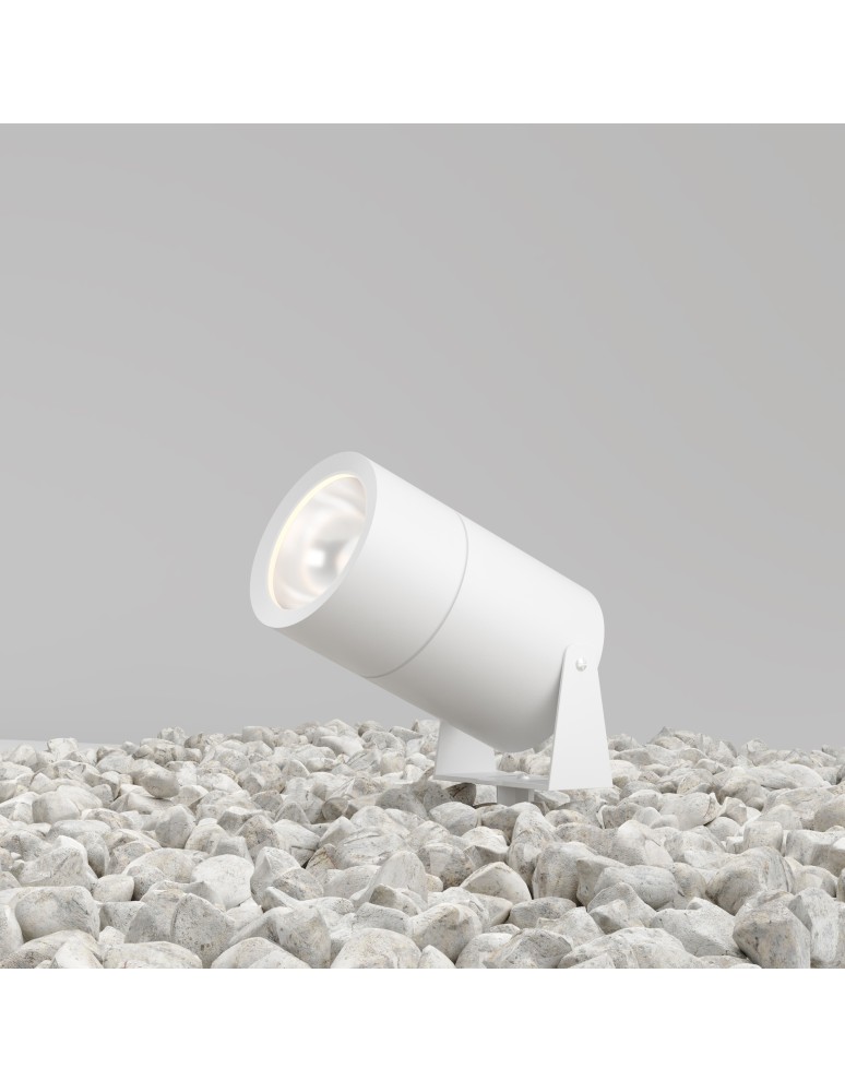 Garden lamps driven into the ground (with wedge) - Maytoni Outdoor Bern Garden LED 15W 1200lm 3000K IP65 White O050FL-L15W3K. - product kolory-swiatla.pl 1