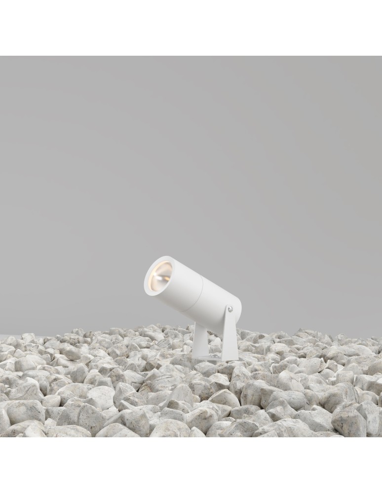 Garden lamps driven into the ground (with wedge) - Maytoni Outdoor Bern Garden LED 5W 300lm 3000K IP65 White O050FL-L5W3K. - product kolory-swiatla.pl 1