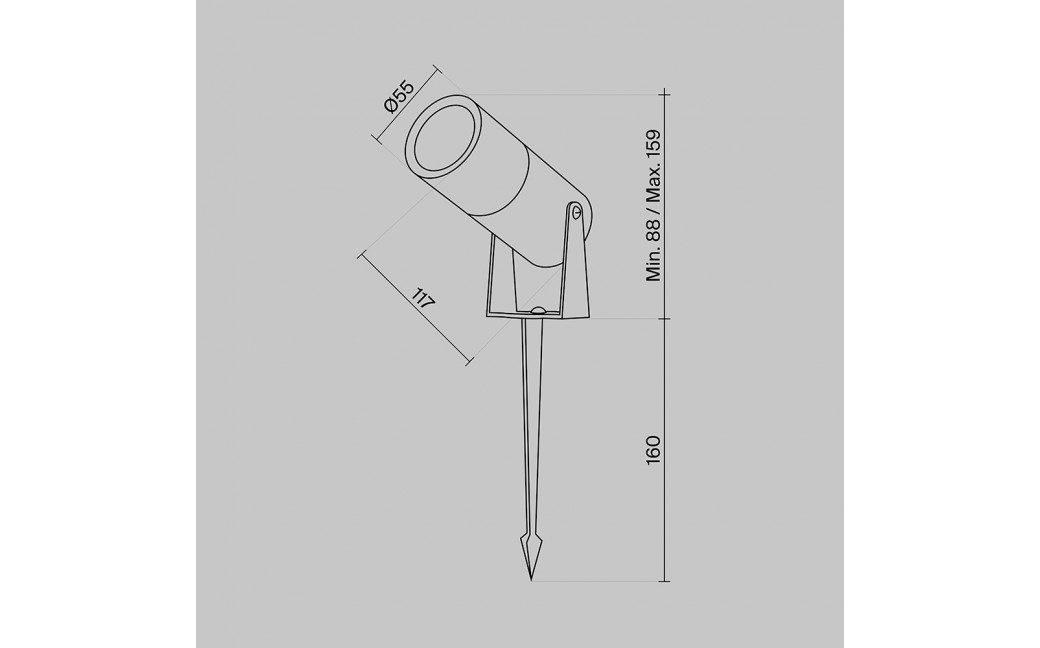 Maytoni Zewnętrzna Bern Ogrodowa LED 5W 300lm 3000K IP65 Biały O050FL-L5W3K