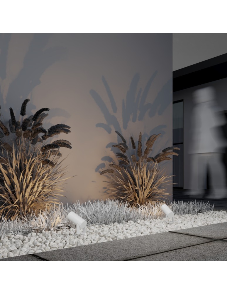 Garden lamps driven into the ground (with wedge) - Maytoni Outdoor Bern Garden LED 5W 300lm 3000K IP65 White O050FL-L5W3K. - product kolory-swiatla.pl 5
