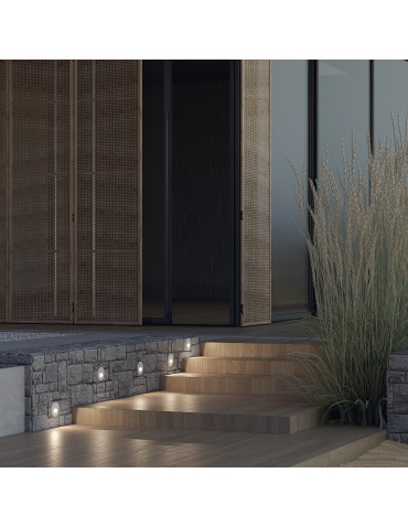 Maytoni Zewnętrzna Bil Oświetlenie Schodów/Scieżek LED 3W 60lm 3000K IP54 Biały O015SL-L3W3K - produkt 2