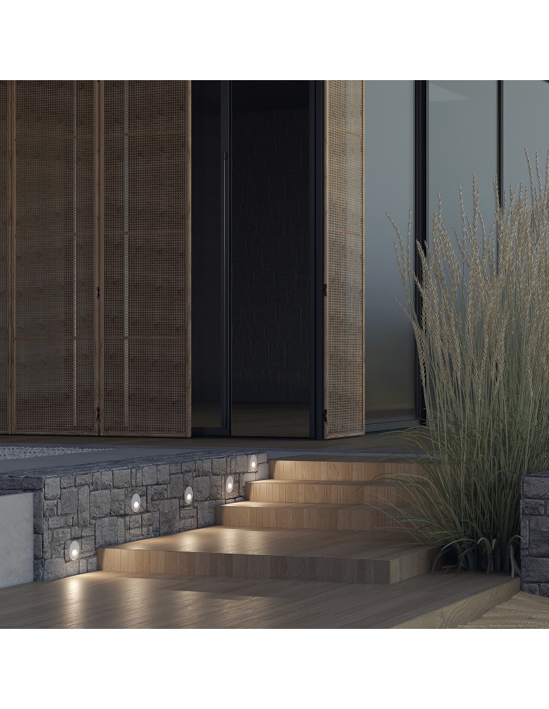 Lamps for path lighting - Maytoni Outdoor Bil LED Stairway/Walkway Lighting 3W 60lm 3000K IP54 White O015SL-L3W3K. - product kolory-swiatla.pl 2