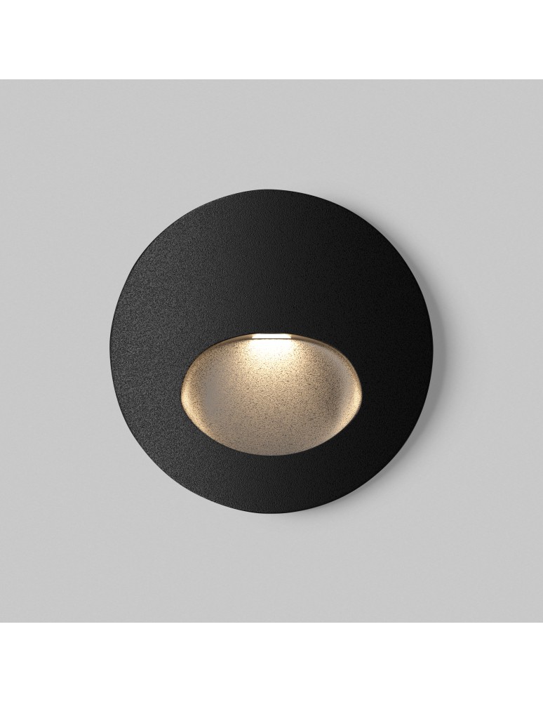 Lamps for path lighting - Maytoni Outdoor Bil LED Stairway/Walkway Lighting 3W 60lm 3000K IP54 Black O015SL-L3B3K. - product kolory-swiatla.pl 1