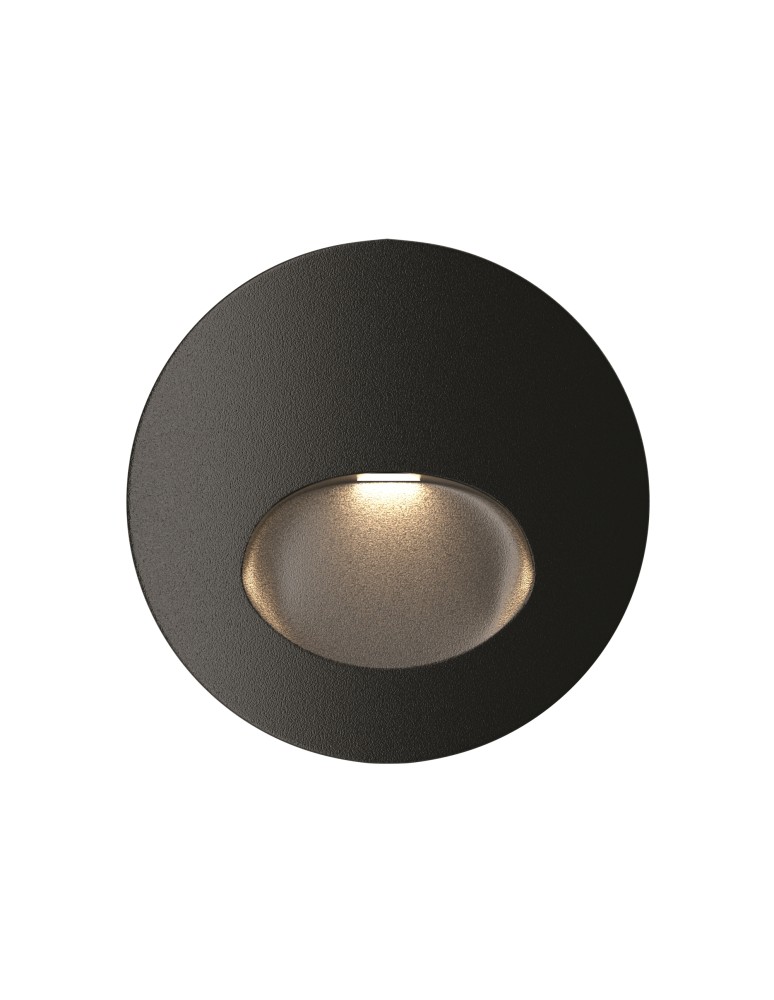 Lamps for path lighting - Maytoni Outdoor Bil LED Stairway/Walkway Lighting 3W 60lm 3000K IP54 Black O015SL-L3B3K. - product kolory-swiatla.pl 2