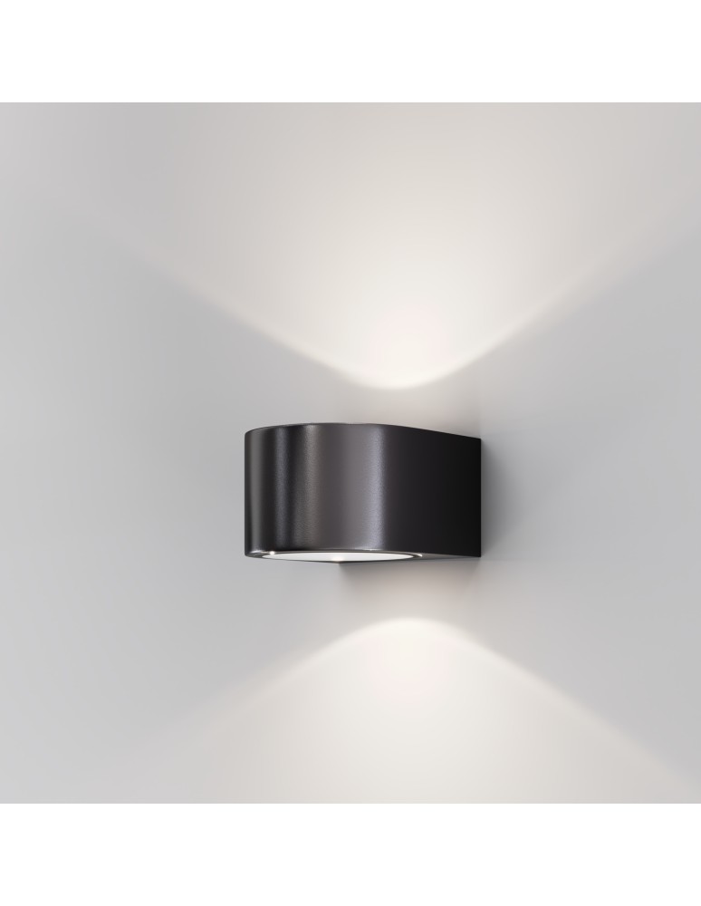 Outdoor wall lamps - Maytoni Outdoor Blow Architectural LED wall lamp 10W 900lm 3000K IP54 Graphite O435WL-L10GF3K. - product kolory-swiatla.pl 5