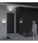 Outdoor wall lamps - Maytoni Outdoor Blow Architectural LED wall lamp 5W 500lm 3000K IP54 Graphite O435WL-L5GF3K. - product 6