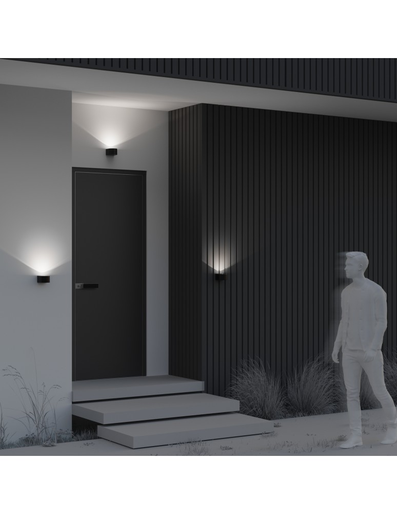Outdoor wall lamps - Maytoni Outdoor Blow Architectural LED wall lamp 5W 500lm 3000K IP54 Graphite O435WL-L5GF3K. - product kolory-swiatla.pl 6