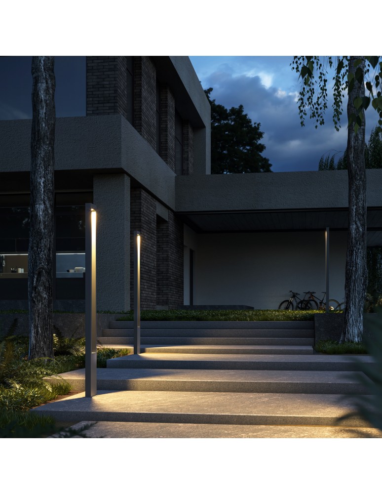 Standing garden lamps - Maytoni Outdoor Bonn Garden LED 25W 1350lm 3000K IP65 Graphite O425FL-L25GF. - product kolory-swiatla.pl 2