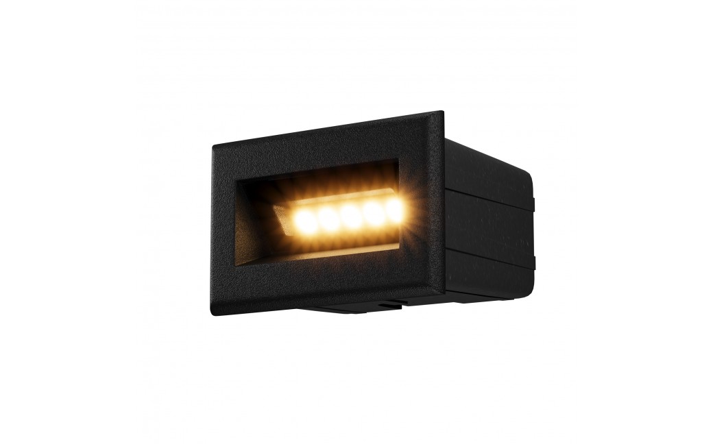 Maytoni Zewnętrzna Bosca Oświetlenie Schodów/Scieżek LED 3W 250lm 3000K IP65 Black O045SL-L3B3K