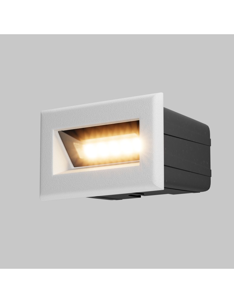 Lamps for path lighting - Maytoni Outdoor Bosca LED Stairway/Walkway Lighting 3W 250lm 3000K IP65 White O045SL-L3W3K - product kolory-swiatla.pl 5